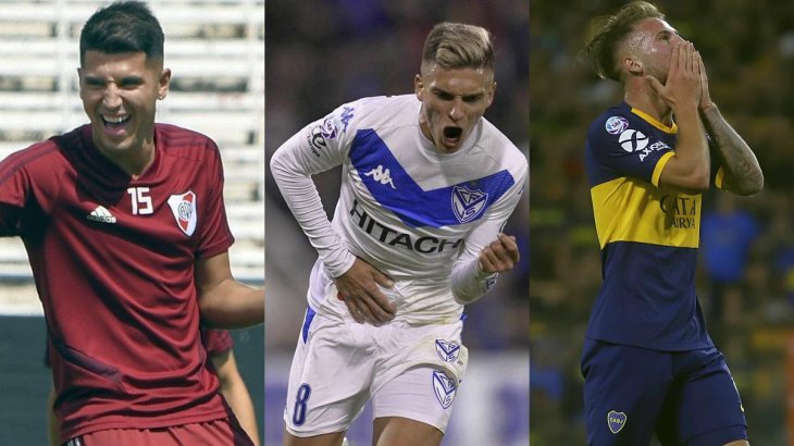 Exequiel Palacios, de River, Nicolás Domínguez, de Vélez, y Alexis MacAllister, de Boca, figuran en el Top Ten de los jugadores con mayor valor de mercado de la Superliga